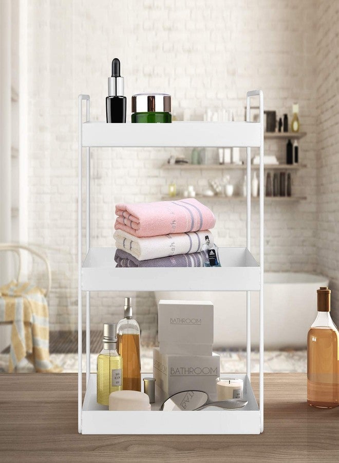 CR18 COLLECTION Premium White 3-Tier Kitchen Counter-Rack, Spice Storage Standing Rack, Kitchen/Bathroom Countertop Storage Organizer,Bathroom Shelf Multipurpose - Image 2